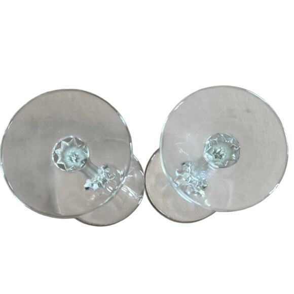 VTG Martini Glasses (2) 6" Dinner Party Bar Set Socializing Mancave Cocktails - Picture 3 of 10